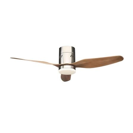 พัดลมโคมไฟ LED WINFAVOUR TC49 18 วัตต์ DAYLIGHT/WARM WHITE/COOL WHITE 46 นิ้ว 1 หัว สีน้ำตาล/โครเมียม_1
