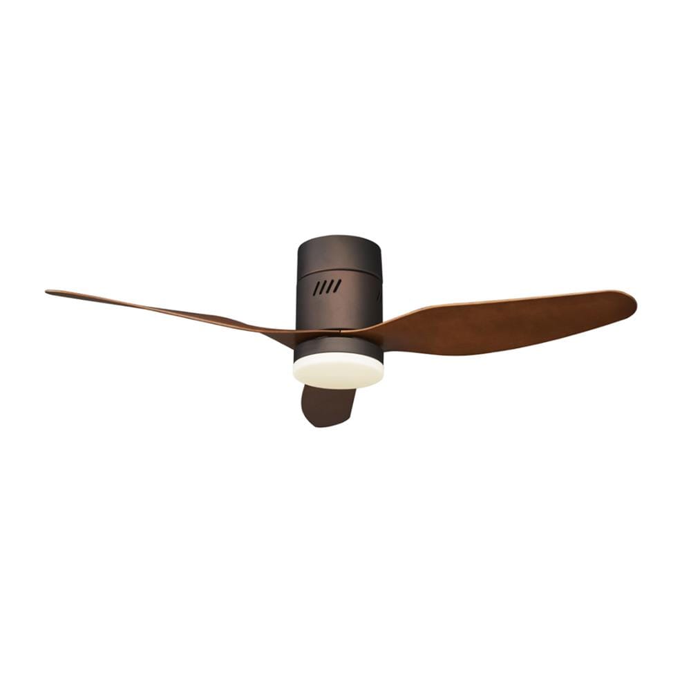 พัดลมโคมไฟ LED WINFAVOUR TC15 18 วัตต์ DAYLIGHT/WARMWHITE/COOLWHITE 46 นิ้ว 1 หัว สีน้ำตาลรมดำ