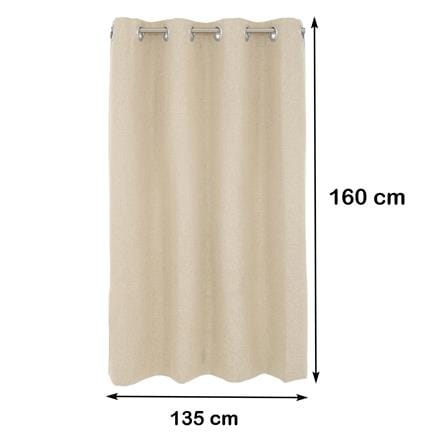 ผ้าม่าน EYELET HOME LIVING STYLE PALE UV 135X160 ซม. สีครีม_9