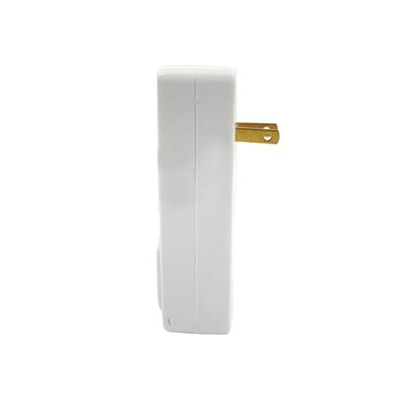 ปลั๊กแปลง 2 ขาแบน 1 ช่อง 1USB 1TYPE-C DATA AL36 10 แอมป์ สีขาว_2