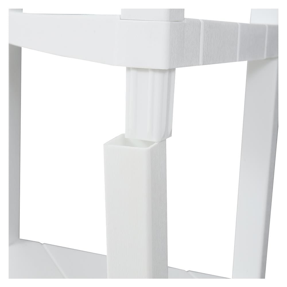 ชั้นวางของเข้ามุม 4 ชั้น STACKO BRICK 46.5x33x100 ซม. สีขาว