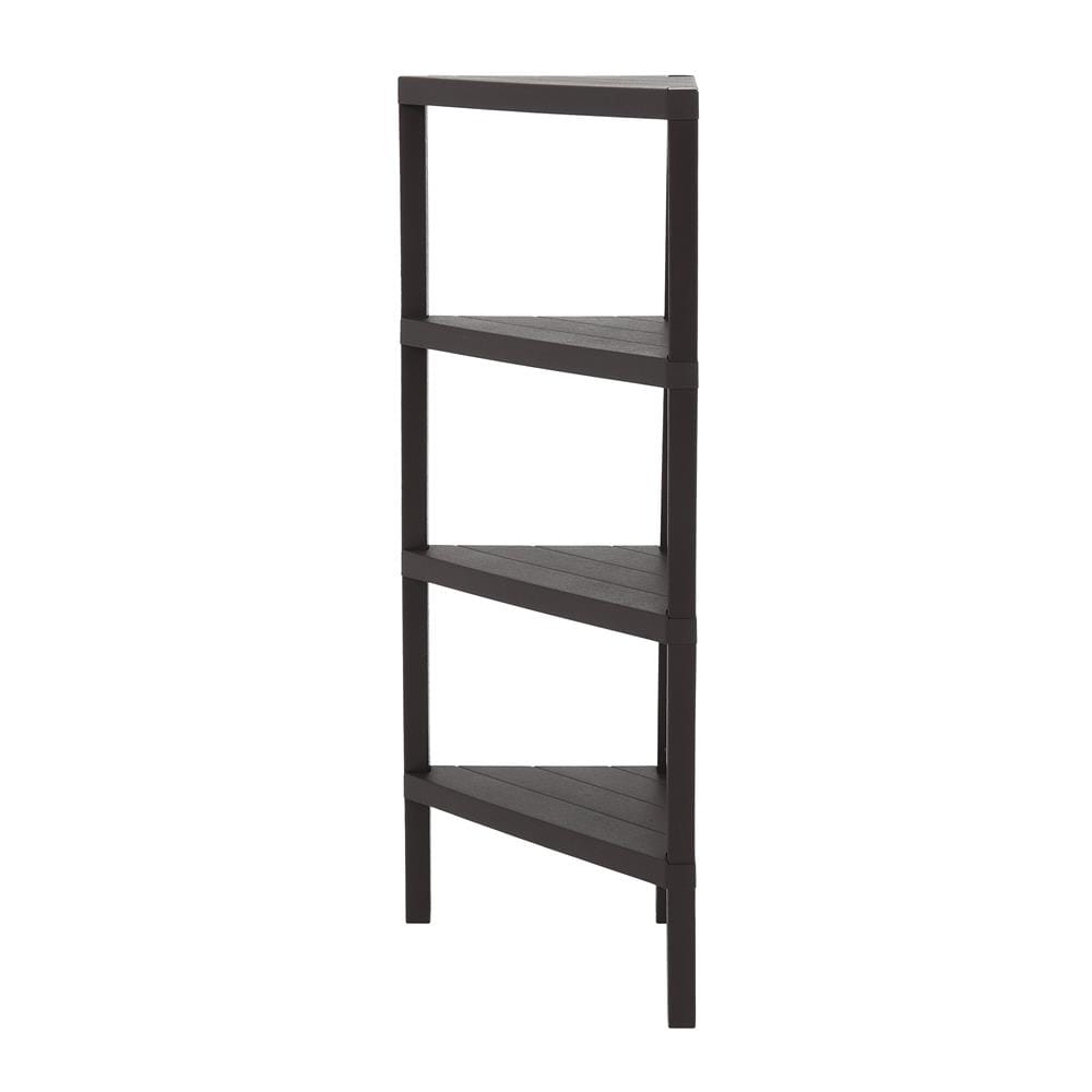 ชั้นวางของเข้ามุม 4 ชั้น STACKO BRICK 46.5x33x100 ซม. สีน้ำตาล