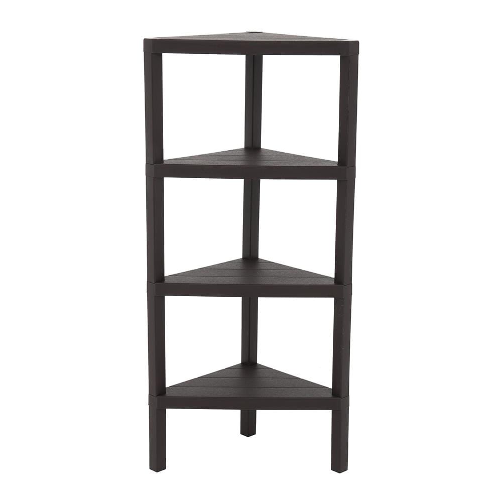 ชั้นวางของเข้ามุม 4 ชั้น STACKO BRICK 46.5x33x100 ซม. สีน้ำตาล
