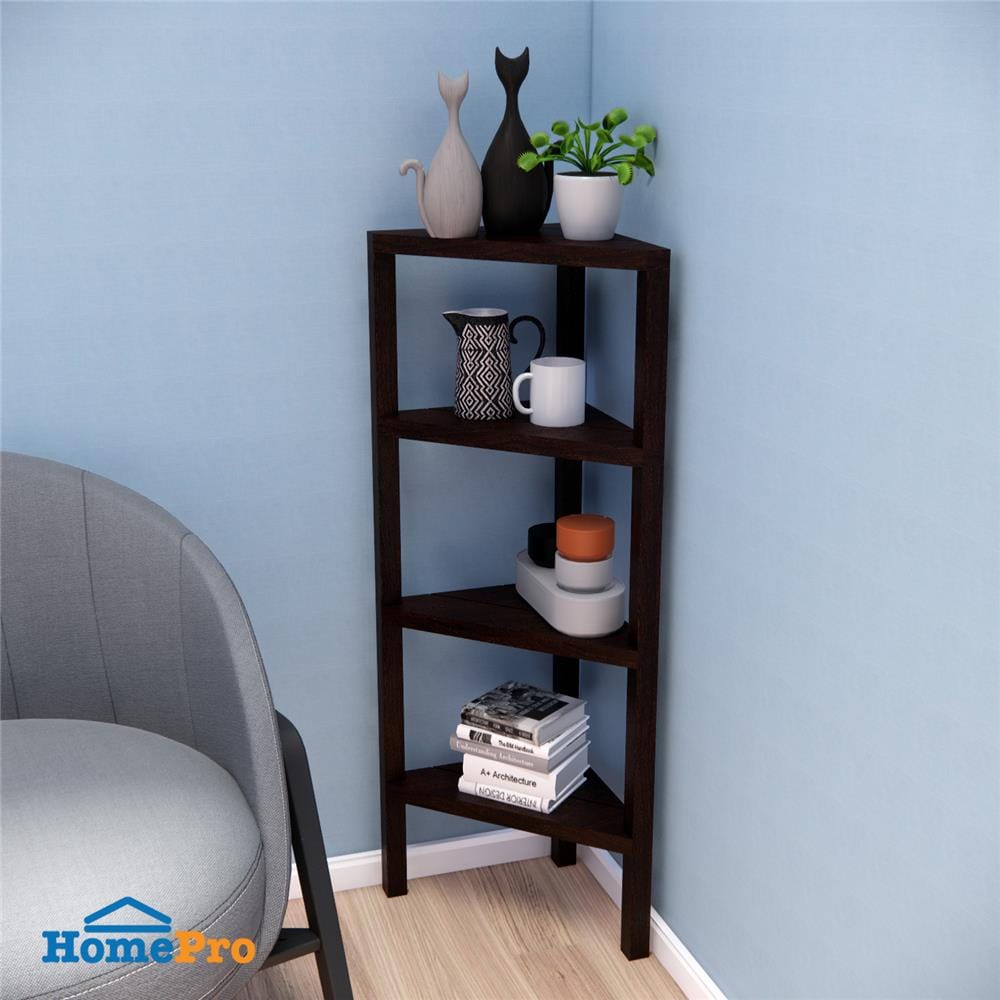 ชั้นวางของเข้ามุม 4 ชั้น STACKO BRICK 46.5x33x100 ซม. สีน้ำตาล