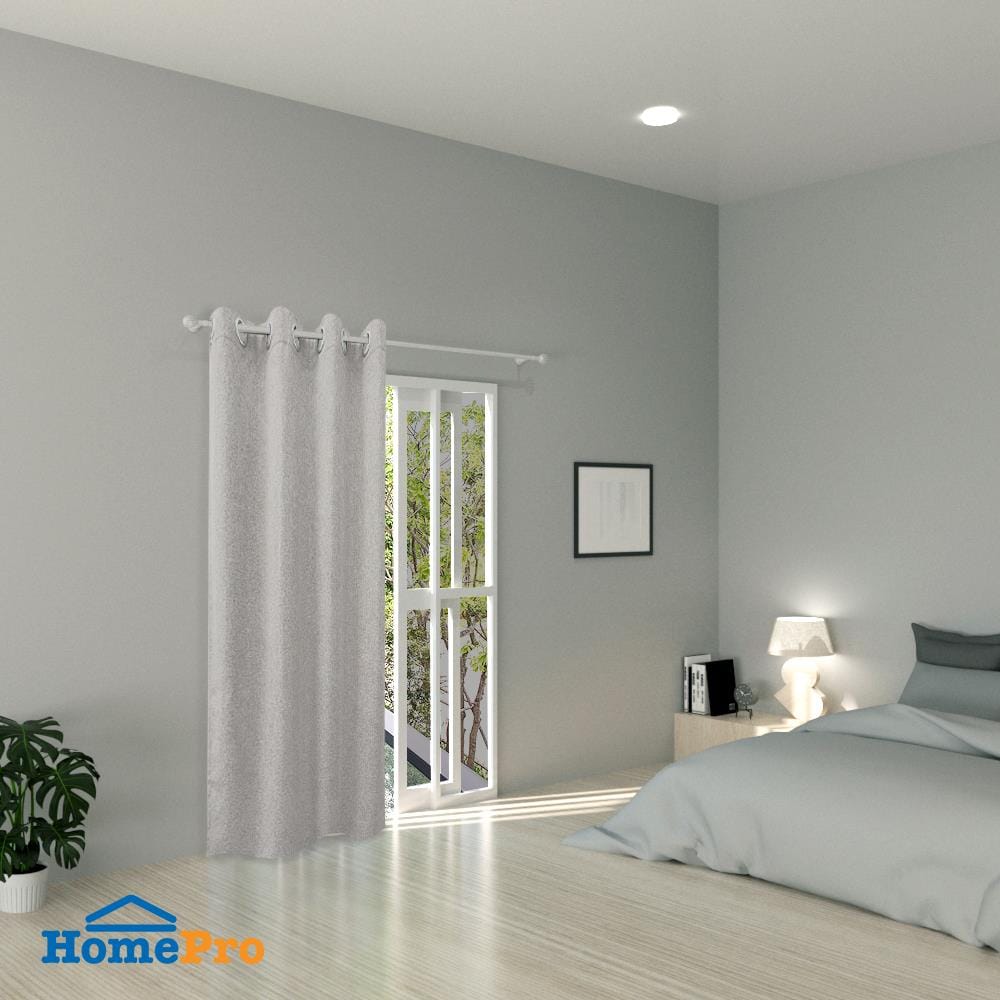 ผ้าม่าน EYELET HOME LIVING STYLE PALE UV 135X220 ซม. สีเทา