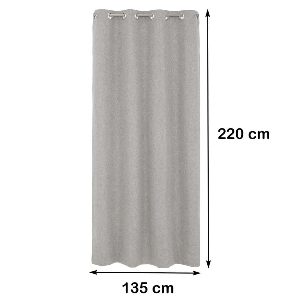 ผ้าม่าน EYELET HOME LIVING STYLE PALE UV 135X220 ซม. สีเทา