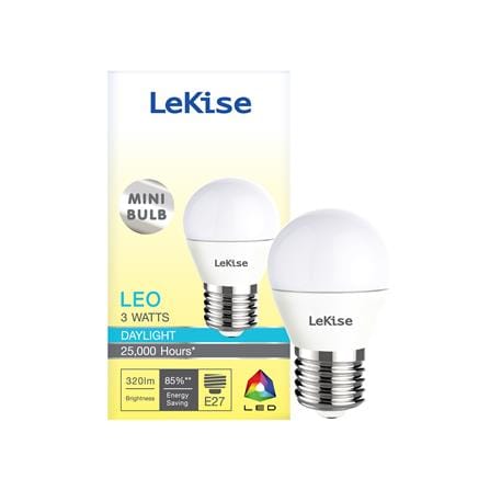 หลอด LED LEKISE B45 LEO 3 วัตต์ DAYLIGHT E27_1