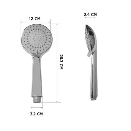 ชุดฝักบัวสายอ่อน 3 ระดับ LUZERN รุ่น HS-2065 สีโครม_3
