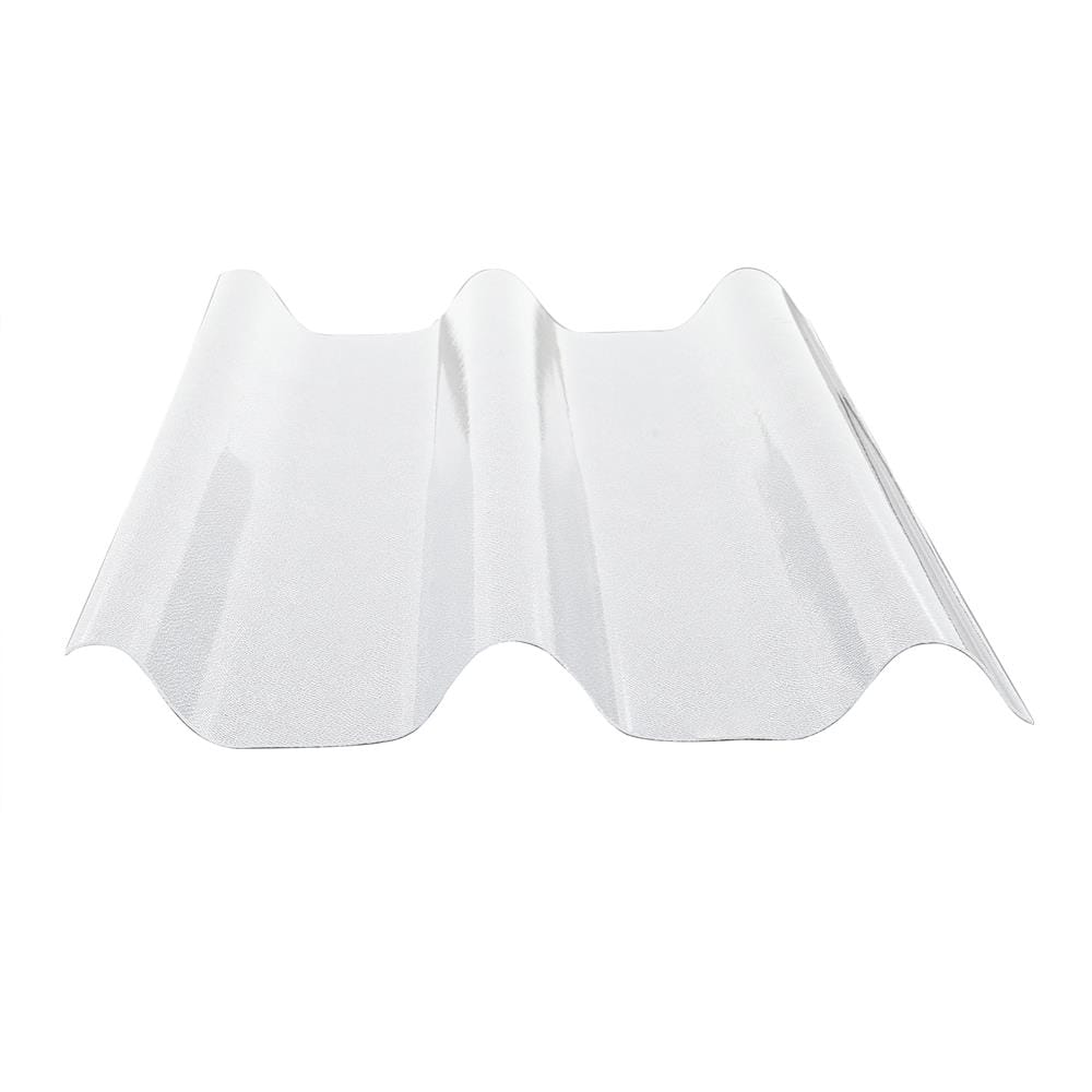 แผ่นโปร่งแสง ลอนคู่ ผิวส้ม SUNSHIELD 1.5 มม. 0.51X1.2 ม. สีใส