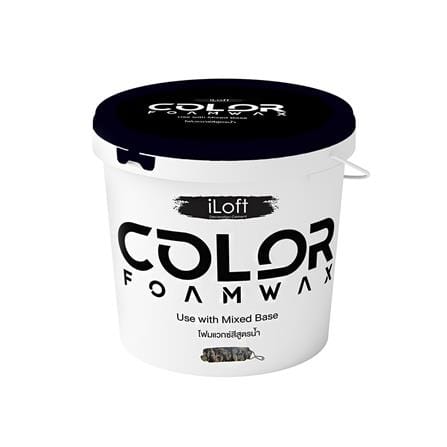 สีเท็กเจอร์ ILOFT COLOR FOAMWAX สีดำ 900 กรัม_0