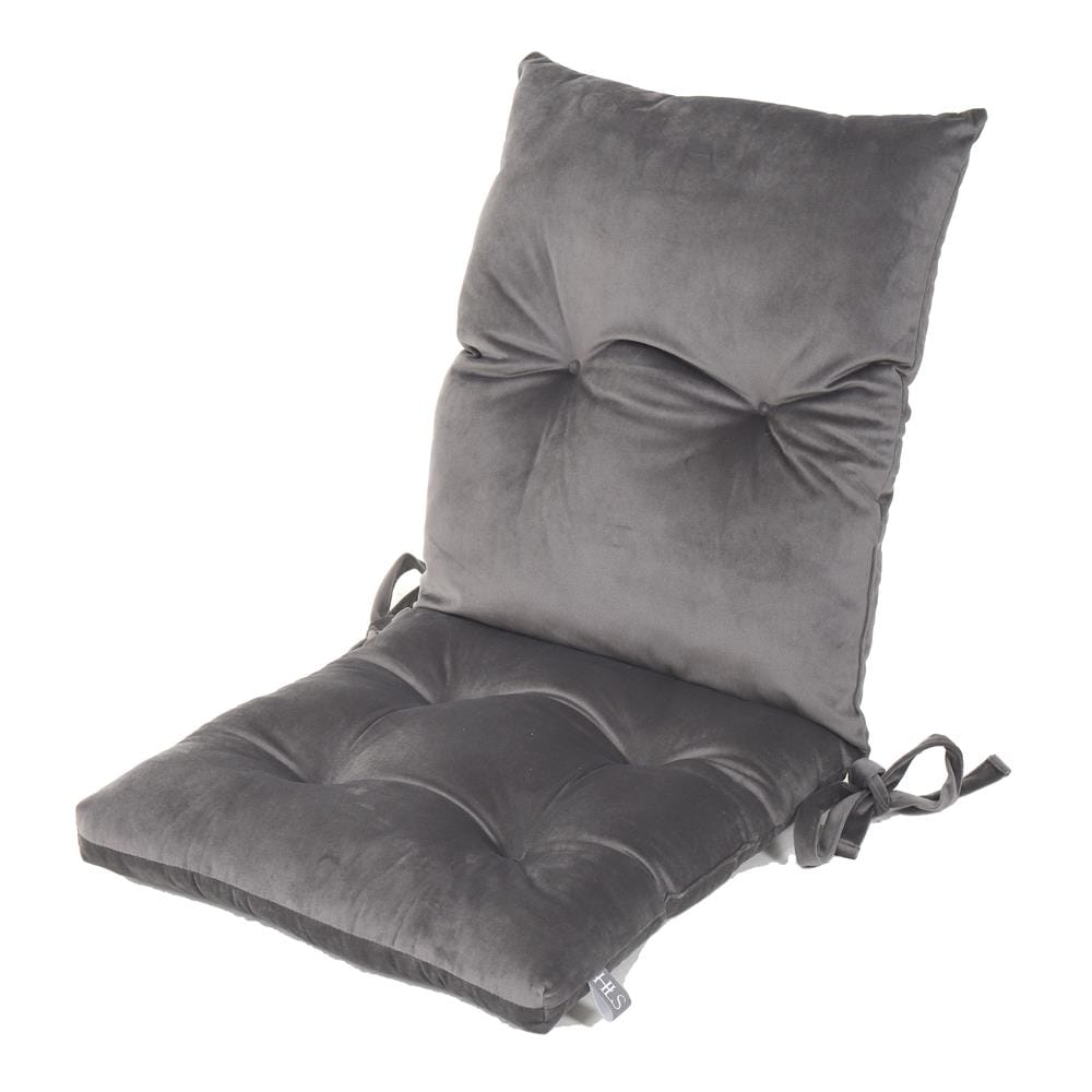 เบาะรองนั่ง HOME LIVING STYLE FINE 17x20 นิ้ว สีเทา