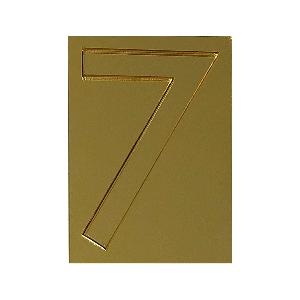 ตัวเลขอารบิก "7" S&T 91 สีทอง