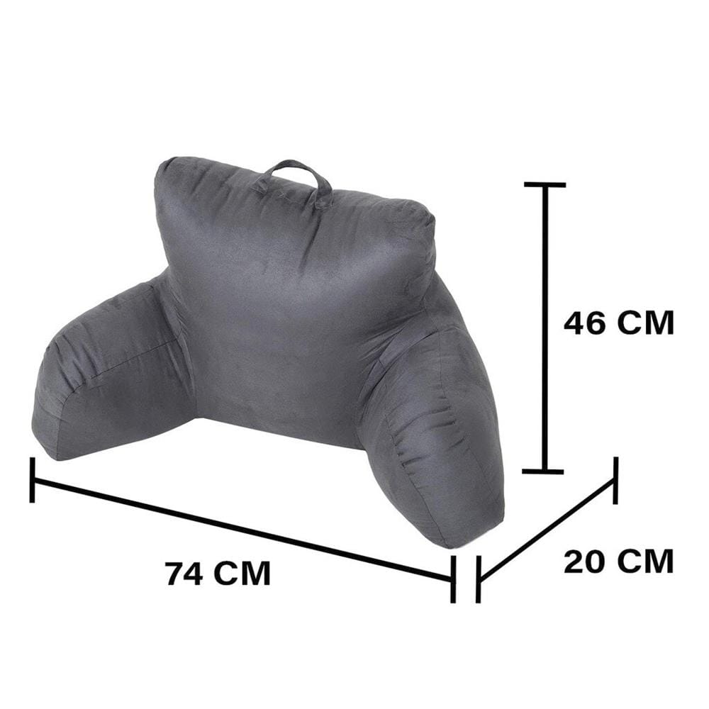 เบาะรองหลัง HOME LIVING STYLE FUR 18x29 นิ้ว สีเทา