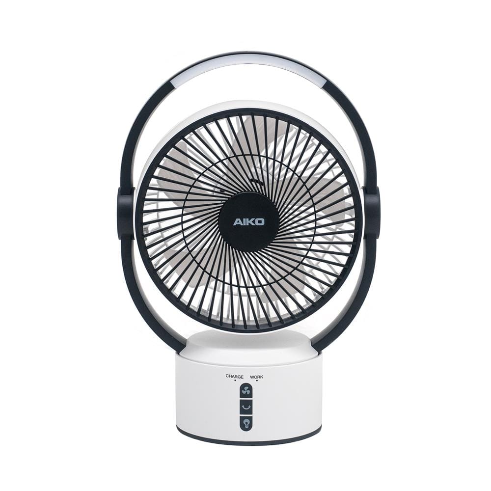 พัดลมตั้งโต๊ะ 9 นิ้ว AIKO KN-L2819-WBK สีขาว/ดำ