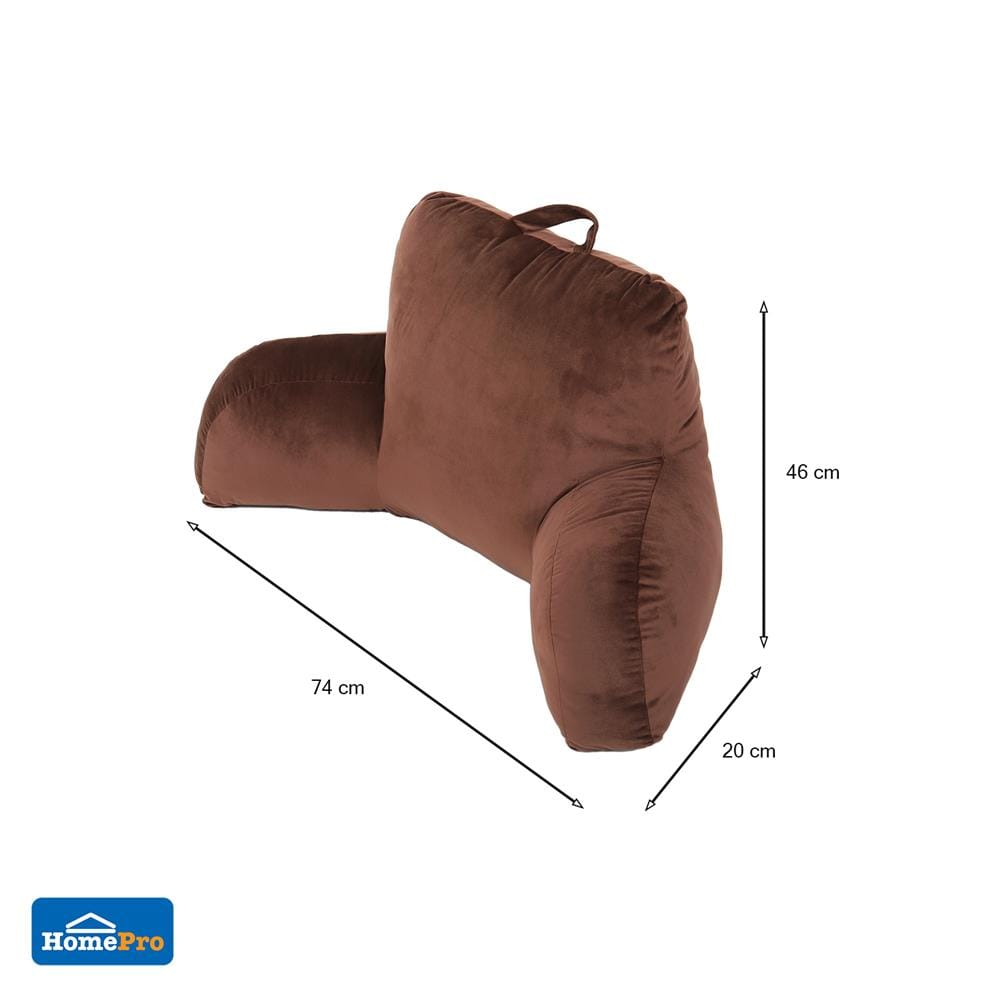เบาะรองหลัง HOME LIVING STYLE FUR 18x29 นิ้ว สีน้ำตาล