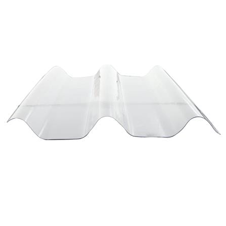 แผ่นโปร่งแสง ลอนคู่ ผิวเรียบ SUNSHIELD 1.2 มม. 0.51X1.5 ม. สีใส_2