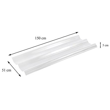 แผ่นโปร่งแสง ลอนคู่ ผิวเรียบ SUNSHIELD 1.2 มม. 0.51X1.5 ม. สีใส_4