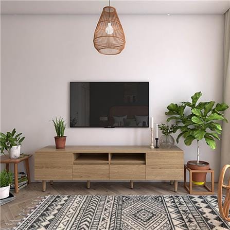 ตู้วางทีวี FURINTREND NORDIC 1 180 ซม. สี VINTAGE OAK_4
