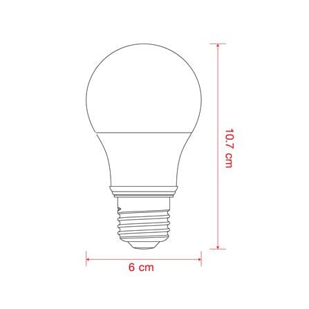 หลอด LED LEKISE A60 KLASSIC 5 วัตต์ DAYLIGHT E27_4