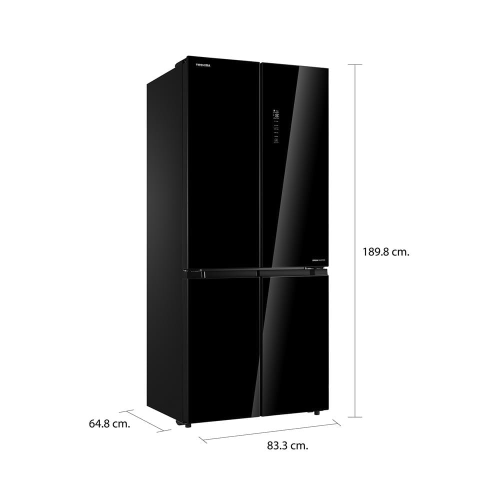 ตู้เย็น MULTI DOOR TOSHIBA GR-RF610WE-PGT(22) 17.8 คิว กระจกดำ