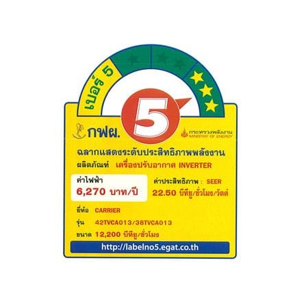 แอร์ผนัง CARRIER 42TVCA013/38TVCA013 12200 บีทียู อินเวอร์เตอร์_1