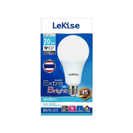 หลอด LED LEKISE A80 EXTRA BRIGHT 20 วัตต์ DAYLIGHT E27_1