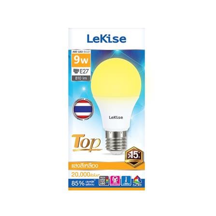 หลอด LED LEKISE A60 TOP 9 วัตต์ WARMWHITE E27_2