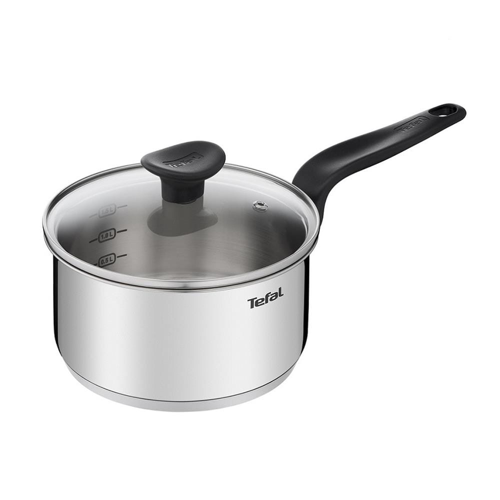 หม้อด้ามพร้อมฝาแก้ว 18 ซม. TEFAL PRIMARY IH