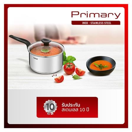หม้อด้ามพร้อมฝาแก้ว 18 ซม. TEFAL PRIMARY IH_1