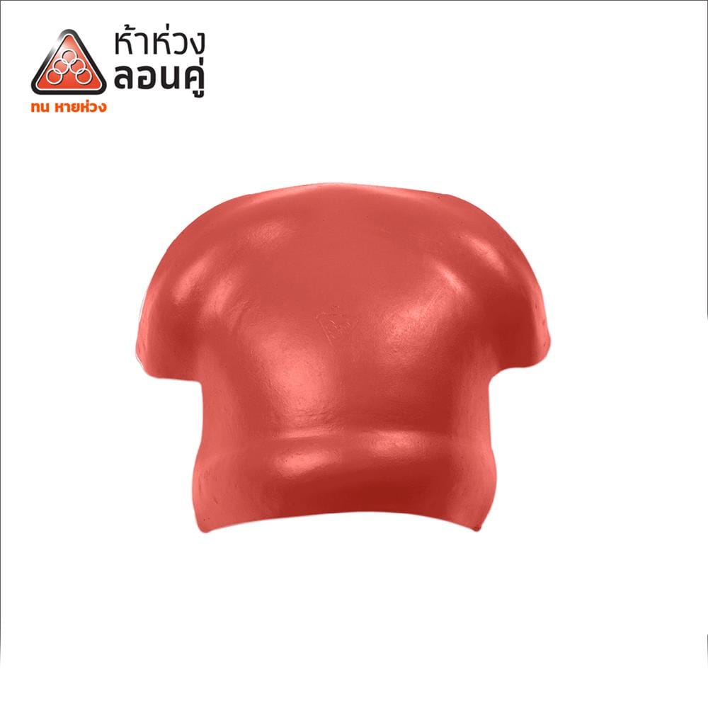 ครอบ 3 ทาง Y ลอนคู่ ตราห้าห่วง 42x47x16.5 ซม. สีแดงอาทิตย์