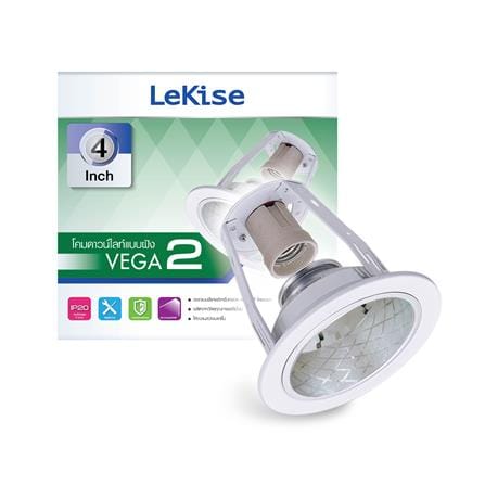 ดาวน์ไลท์ LEKISE VEGA2 4 นิ้ว สีขาว กลม_1