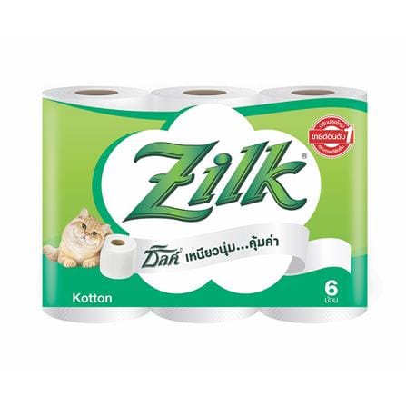 กระดาษชำระ ZILK KOTTON แพ็ค6_0