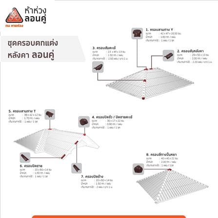ครอบ 3 ทาง Y ลอนคู่ ตราห้าห่วง 42x47x16.5 ซม. สีน้ำตาลคลาสสิค_3