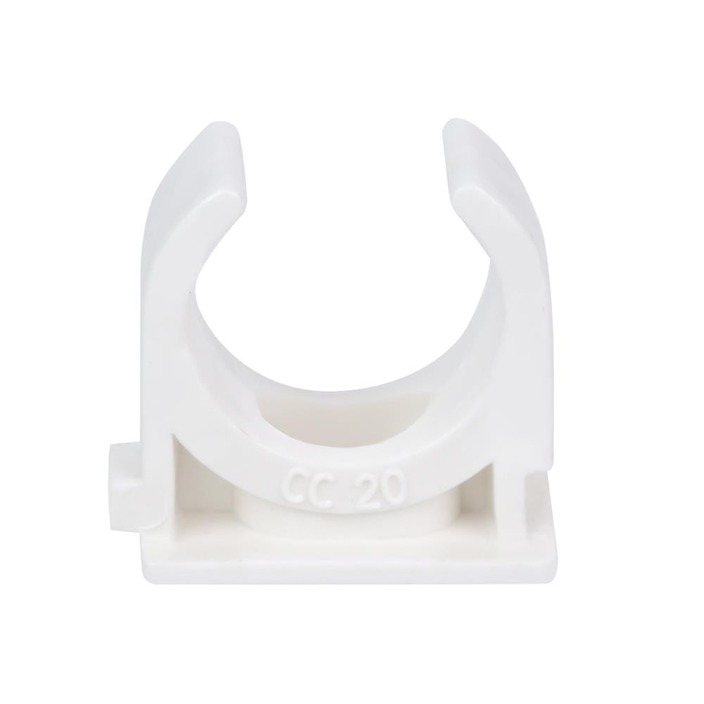 คลิปก้ามปู ELECKTA 20 มม. สีขาว แพ็ก 10 ชิ้น
