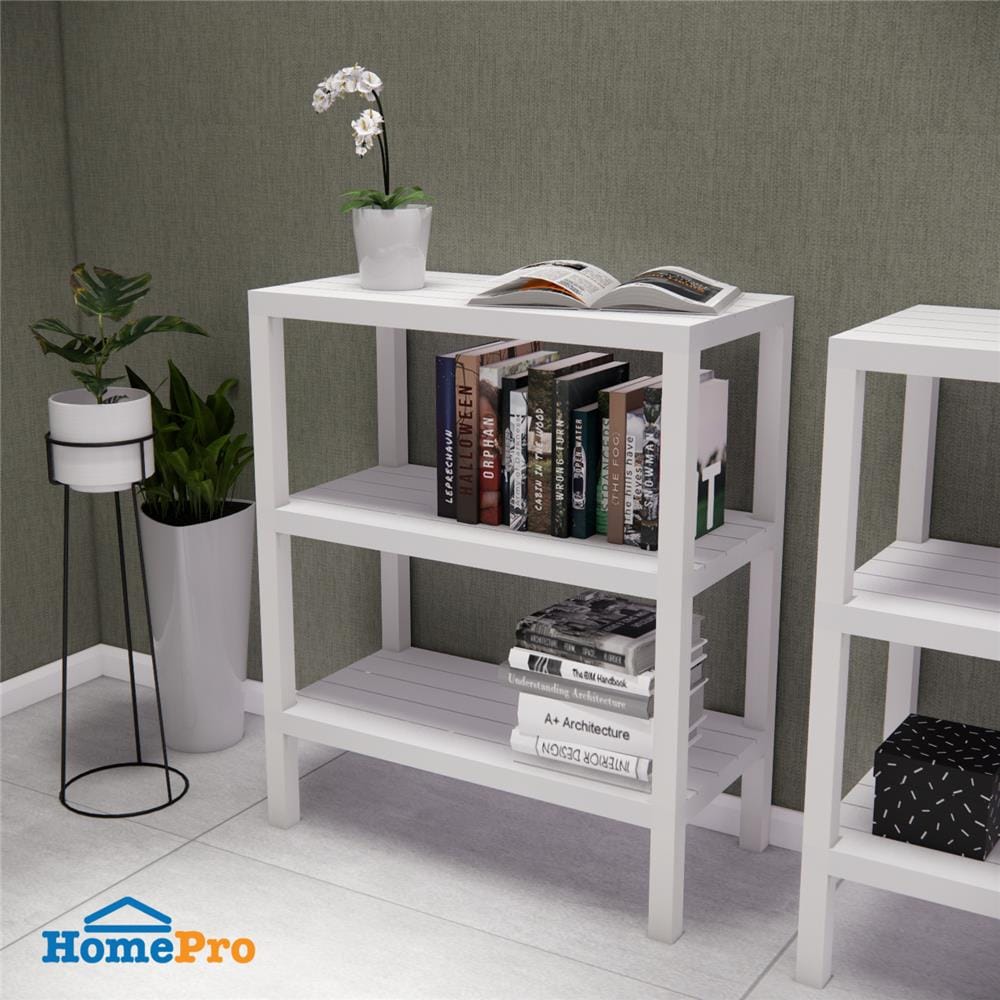 ชั้นวางของ 3 ชั้น STACKO BRICK 30x60x73 ซม. สีขาว