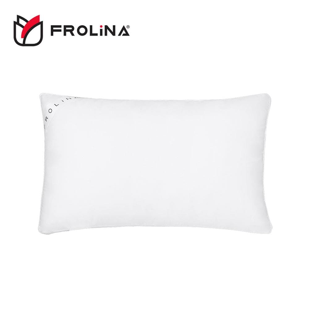 หมอนหนุน ไมโครไฟเบอร์ FROLINA ANIONIC 19x29 นิ้ว สีขาว
