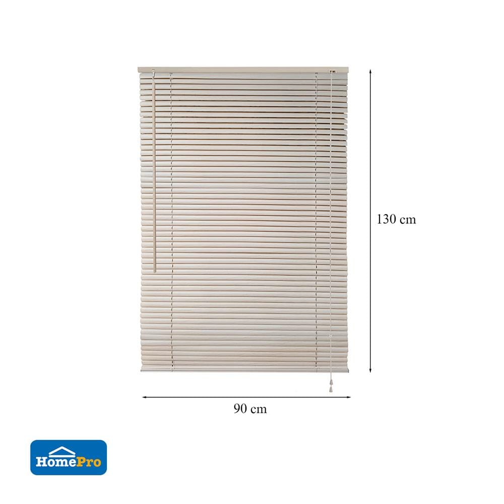 มู่ลี่ ไวนิล HOME LIVING STYLE WOOD 90x130 ซม. สีครีม