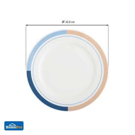 จาน BONE CHINA ตื้น 9