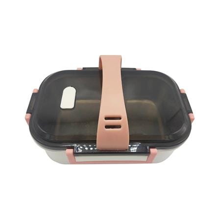 กล่องอาหาร 1 ลิตร 2 ช่อง+หูหิ้ว KECH LUNCH BOX สีครีม_2
