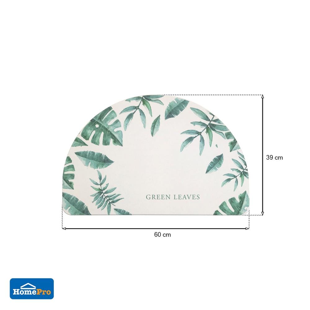 พรมหินเช็ดเท้า HOME LIVING STYLE LEVA 39X60 ซม. สีเขียว