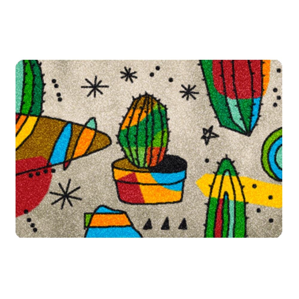 พรม PRAW ECHINOPSIS ART 50X75 ซม. สีเทา