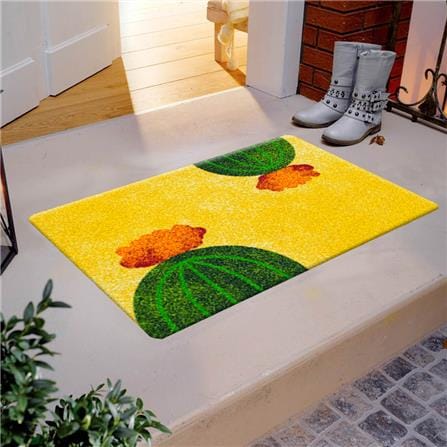 พรม PRAW TROPICAL CACTUS 50X75 ซม. สีเหลือง_5