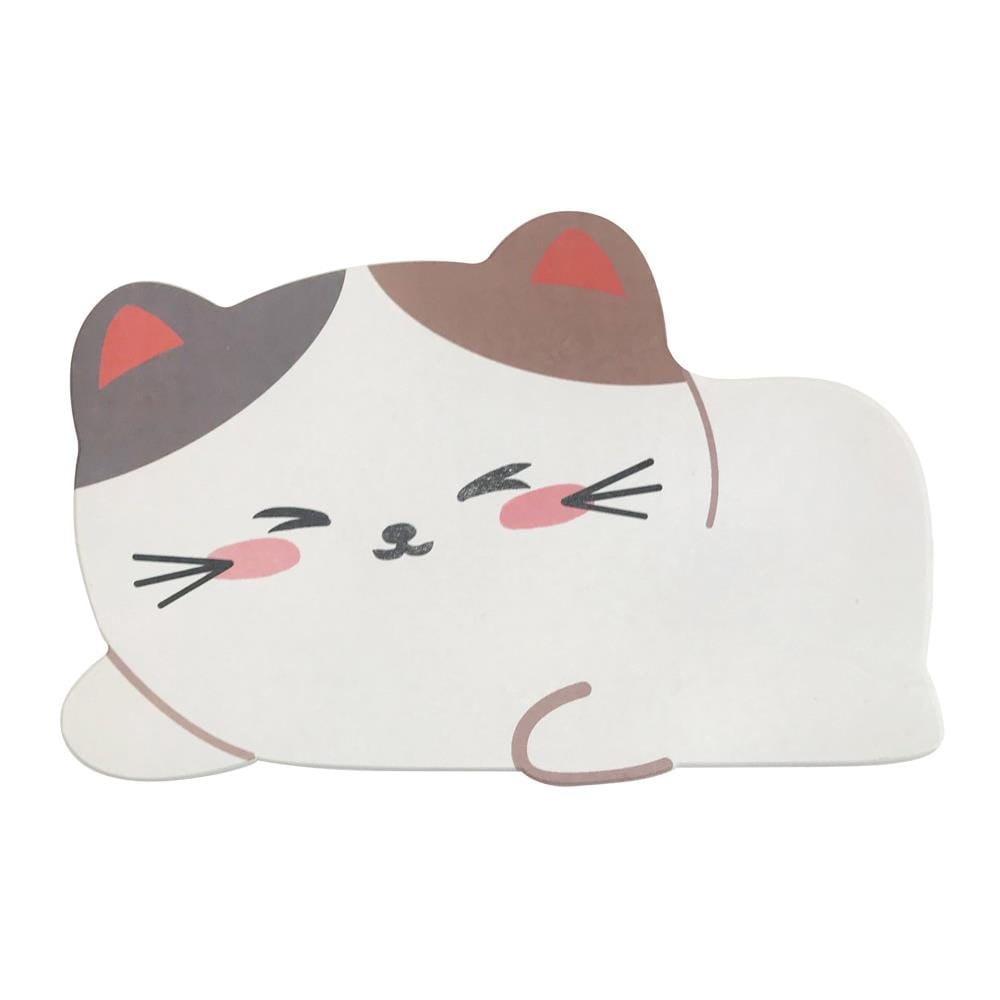 พรมหินเช็ดเท้า HOME LIVING STYLE CAT 39X60 ซม. สีขาว