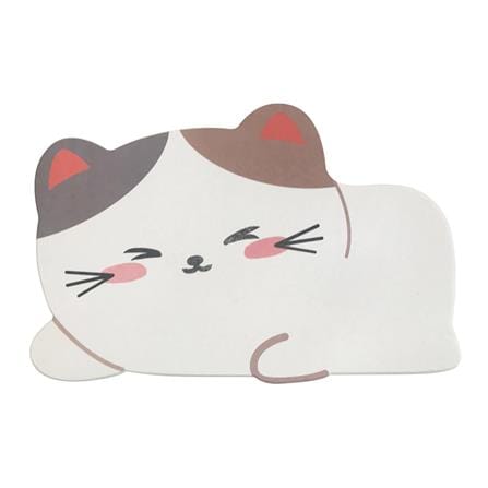 พรมหินเช็ดเท้า HOME LIVING STYLE CAT 39X60 ซม. สีขาว_0