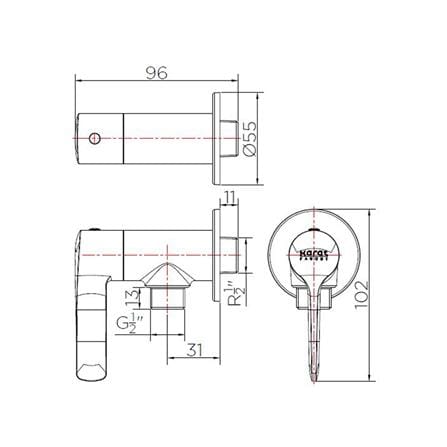 วาล์วฝักบัว KARAT FAUCET KF-63-470-50_1