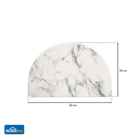 พรมหินเช็ดเท้า HOME LIVING STYLE ARCH 39X60 ซม. สีขาว_4