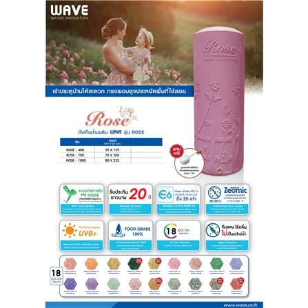 ถังเก็บน้ำ WAVE ROSE 400 ลิตร สีทองชมพู_3