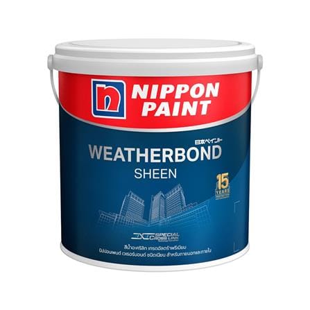 สีน้ำทาภายนอก ชนิดเนียน NIPPON PAINT WEATHERBOND BASE A 1 แกลลอน_0