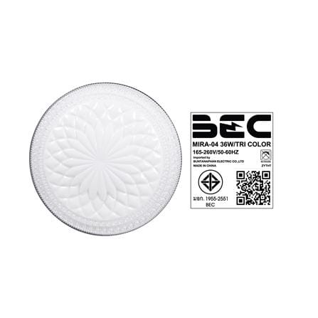 ไฟเพดาน LED BEC MIRA-04 15 นิ้ว 36 วัตต์ DAYLIGHT/COOL WHITE/WARM WHITE สีขาว_6