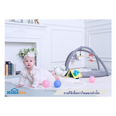คอกกั้นเด็ก GEKO ไซซ์ 2x2 ม. หนัง PU สีเทา/ครีม_4